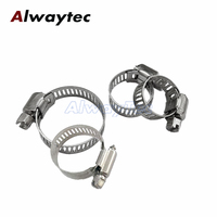 Collier de serrage en acier inoxydable Type américain Collier de serrage à vis sans fin pour tuyau de gaz Taille 3/4 "1/8" en pouces