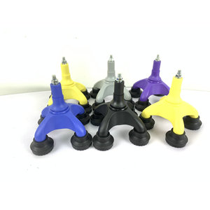 Fukangrui Four Corner <b>Pads</b> Yellow Rubber Anti Slip Base For <b>Walking</b> Sticks Elderly Mobility Aid Accessories - Product Image 4