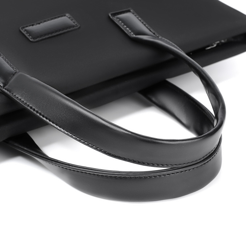 Unisex 14-Inch Laptop Business Briefcase – Portable Oxford Polyester File & Meeting Bag - View 4