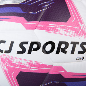 CJ Sports officiel haut nouveau ballon de football de haute qualité Orange violet Durable 410-450g tous les âges en PVC PU matériau thermocollé - Product Image 2