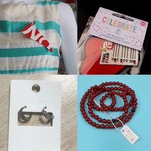 Custom Superficie Lucida In Rilievo Logo del Marchio Borse <span class=keywords><strong>Buste</strong></span> di Carta Appendere Tag Bottone di Riserva <span class=keywords><strong>per</strong></span> i Vestiti - Product Image 5