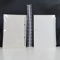 Carnet à spirales A5 personnalisable pour sublimation, avec couvertures vierges double face en PET, pour personnalisation par sublimation (vente en gros)