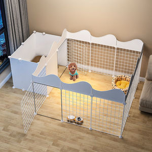 Pagar Anjing Kandang Hewan Peliharaan Playpen <span class=keywords><strong>DIY</strong></span> Kandang Hewan Kucing Gua Multi-fungsi Kandang Tidur Bermain Kandang Kelinci Guinea Pig - Product Image 4