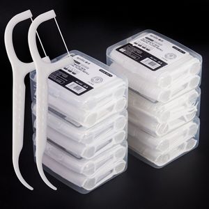 Grosir 200 PCS Tusuk Gigi Benang Gigi Bahan PE Putih Sekali Pakai Isi Ulang Cepat Mudah Digunakan Alat Pembersih Gigi - Product Image 4