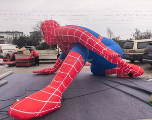 Pallone Gonfiabile Gigante <span class=keywords><strong>di</strong></span> Spiderman in Materiale Oxford con Facile Montaggio e Design Resistente per Decorazioni Esterne - Product Image 3