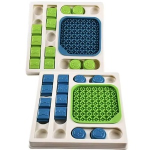Bol pour chien en plastique PP bleu durable et écologique, jouet de puzzle IQ, style moderne, pour l'intérieur et l'extérieur, entraînement interactif, stimulation mentale - Product Image 2