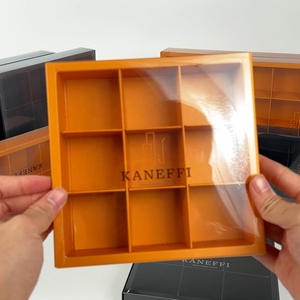 Tùy Chỉnh Thiết Kế Có Thể Tái Chế Thực Phẩm Cấp Hình Chữ Nhật Tông Bánh Hộp Cửa Sổ Cho Sữa Bánh Biscuit Tái Chế Vật Liệu Lớp Phủ UV - Product Image 1