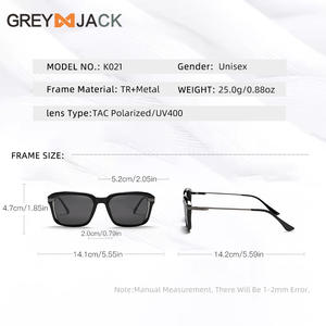 Gafas de Sol Polarizadas Greyjack K021, Armazón de Metal TR90, Protección UV400, Gafas de Sol para Conducir para Hombre - Product Image 1