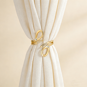Luxury Pearl <strong>Curtain</strong> <strong>Tie</strong> <strong>Backs</strong>, <strong>Metal</strong> Magnetic <strong>Curtain</strong> Clips, No Drill Crystal <strong>Curtain</strong> Holders for Home Decor - Product Image 2