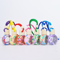 Diffuseur de parfum transparent pour voiture, pendentif d'aromathérapie, flacon vide de 10 ml, diffuseur suspendu, flacon de parfum pour voiture, flacon d'aromathérapie automobile