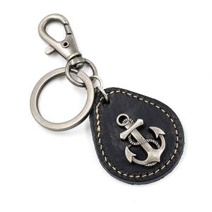 Llavero de Cuero con Clip Resistente, Ancla de Barco, Diseño Clásico, Llavero para Hombre, Llavero para Coche, Llavero con Ancla - Product Image 4