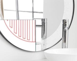 120V 60Hz Circular <b>Mirror</b> Defogger Electric Waterproof LED Wall-Mounted Anti-Fog <b>Mirror</b> Demister <b>For</b> Bathroom - Product Image 5