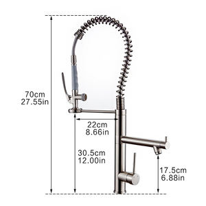Grifo Comercial <span class=keywords><strong>Grande</strong></span> de alta calidad, rociador extraíble, China - Product Image 6