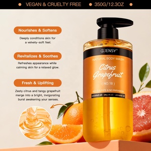 Gel de Ducha Perfumado y Blanqueador con Colágeno Cítrico Natural, Coco y Vitamina C Orgánica, Hidratante e Iluminador, Marca Privada - Product Image 4