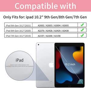 Étui rotatif 10,2 pour iPad 9e/8e/7e génération, support rotatif à 360 degrés, housse folio multi-angle avec porte-stylet - Product Image 2