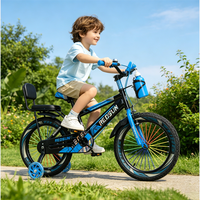 Vélo pour enfants à cadre en acier, simple vitesse, avec roues d'apprentissage amovibles, vélo d'équilibre 16 pouces en plastique, nouveau modèle 2026, vélo enfant tendance