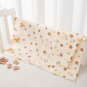 ผ้ามัสลินเนื้อนุ่มสีสันสดใสสำหรับฤดูร้อน ผลิตตามสั่ง Xiximi ผ้าฝ้าย 100% สองชั้น สำหรับห่อตัวเด็ก - Product Image 2