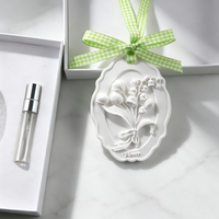 Diffuseur de parfum en céramique en forme de fleur, fait main, pour voiture et armoire, désodorisant d'ambiance à l'huile essentielle, vente en gros