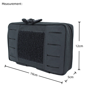 Riñonera táctica multiusos portátil, botiquín de primeros auxilios cortado con láser, patrón geométrico de nailon para caza, EDC EMT, uso médico - Product Image 6