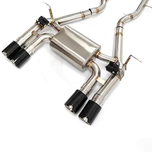 Embout d'échappement Valvetronic GDR de luxe en acier inoxydable poli miroir, épaisseur 1,5 mm, pour BMW M2/F80-M5/F90 Série 3 - Product Image 5