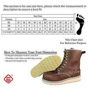 Sepatu Kerja Kulit Anti Air dengan Pelindung Jari Baja Bersertifikat Kanada, Anti Tusuk, untuk Industri Pertambangan - Product Image 4