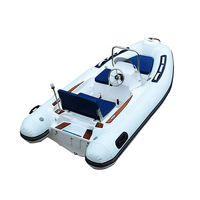 Mini bateau pneumatique 11 pieds Rib 340 Coque en fibre de verre RIB Orca Hypalon/PVC Bateaux de pêche gonflables