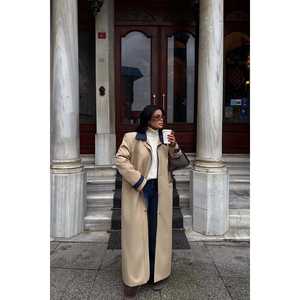 Manteau Trench Vintage pour Femme Aldabella, Long, en Cuir, Doublure Coton, Boutons, Grande Taille, Tricoté pour l'Automne/Hiver, Personnalisable - Product Image 5