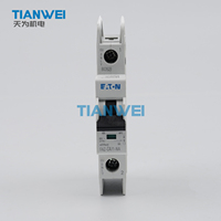 Disjoncteur miniature EATON FAZ-C4/1-NA 1P+N 4A Courbe C pour rail DIN, avec petite bobine solénoïde, contrôle moteur, protection contre les surcharges et les courts-circuits