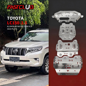 FASTCULB-LC150-3.5 <span class=keywords><strong>Plaque</strong></span> de protection antidérapante pour capot moteur 8mm/5mm 2015-2016 Land Cruiser 150 - Aluminium naturel d'origine - Product Image 1