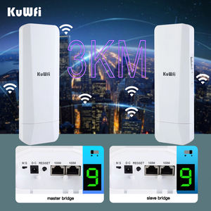 Puente de red OEM KuWFi 5,8 GHz al aire libre inalámbrico CPE 3km puente inalámbrico de larga distancia repetidor <span class=keywords><strong>WiFi</strong></span> Punto a Punto - Product Image 3