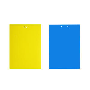 Piège à insectes écologique double face en plastique solide, jaune et bleu, attirant les insectes, pour les thrips et les petites mouches - Product Image 1