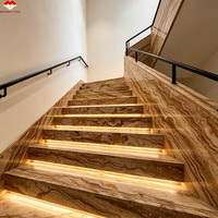 Grande dalle de marbre de luxe Brésil Van Goah Impression, épaisseur 18 mm, pour îlot de cuisine, comptoir, table à manger, salle de bain, villa, salon