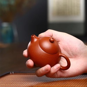 130 ml kích thước nhỏ yixing <span class=keywords><strong>Zi</strong></span> <span class=keywords><strong>SHA</strong></span> HU làm bằng tay màu tím đất sét ấm trà wendan HU truyền thống kongfu CHA Hu - Product Image 3