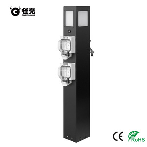 Poste de Conexión Eléctrico de Acero Inoxidable 304, IP66 Impermeable, Multifuncional para Parques de Autocaravanas, Villas, Muelles y Campamentos - Product Image 1