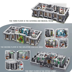 Panlos 613002 MOC Hospital de Asilo para Locuos, Villa con Iluminación, Modelo de Ladrillos para Ensamblar, Juguetes DIY, Sets de Bloques de Construcción de Arquitectura - Product Image 5