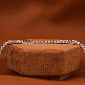 Sparkling 925 Sterling <b>Silver</b> Moissanite Link <b>Bracelet</b> Luxury Jewelry Accessory for Trendsetters and Gift Giving - Product Image 3