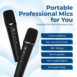 Winbridge S99 Wireless <b>Speaker</b> With Dual Handheld Microphone S99 <b>Speaker</b> S99 - Product Image 2
