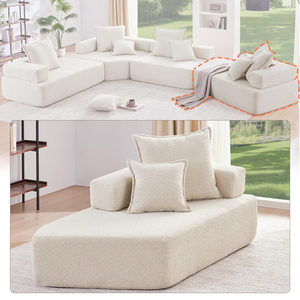 Derniers produits tendance 2026 : Canapé-lit moderne Alibabaa en petit carton avec chaise longue droite pour salon et usage hôtelier - Product Image 2