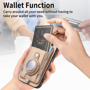 Pour <span class=keywords><strong>iPhone</strong></span> 17 étui portefeuille détachable 2 en 1 housse de téléphone magnétique antichoc avec porte-carte pour <span class=keywords><strong>Airtag</strong></span> pour <span class=keywords><strong>iPhone</strong></span> 16 17 Pro Max - Product Image 4