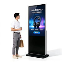 Kiosque numérique 43 pouces, totem vertical, écran tactile LCD interactif sur pied pour la publicité