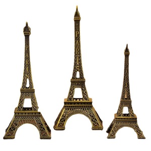 Modelo de la Torre Eiffel, Artesanía de Metal y Hierro, Decoración de Escritorio para el Hogar, Arte Decorativo en Bronce, Forma Geométrica, Estilo Parisino, Decoración de Interiores - Product Image 5