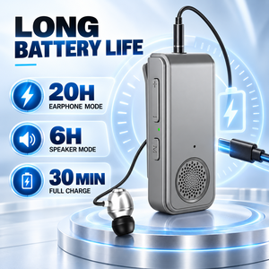 Caixa de Som Portátil 5.3 com Clip 2 em 1 Mini Recarregável 20H de Duração com Microfone para Viagens Camping Caminhadas Casa Escritório - Product Image 2