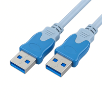 Cable USB 2.0 Macho a Macho, 480 Mbps, Cable de Transferencia de Datos de Alta Velocidad, Cable de Interconexión USB A a A para Disco Duro, Enfriador, Portátil