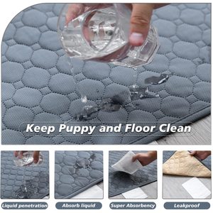 Alfombrilla de PVC lavable a máquina con diseño lujoso YK, almohadilla de entrenamiento para mascotas de cachorros de Corea - Product Image 5