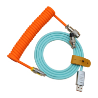 Clavier mécanique USB 3M pour jeux, prix d'usine, type C, câble USB enroulé coloré Aviator