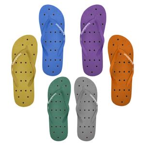 Colorful Quick Dry <b>Pool</b> Slippers Wholesale Unique Heart Drainage Holes Non Slip Bathroom <b>Sandals</b> Custom Soft PE Flip Flops ODM - Product Image 2