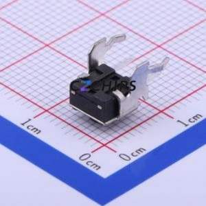 TC-1102HJ-C-C Tactile Switch Bent Lead Through Hole,6x6mm Switch Single Pole Single Throw Round Button 2.6N Right Angle Insert - Product Image 2