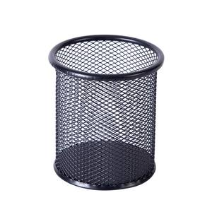 Porte-stylos en maille rond de grande capacité, organisateur de bureau en métal, conteneur de rangement pour papeterie de bureau, pour stylos, crayons et fournitures - Product Image 2