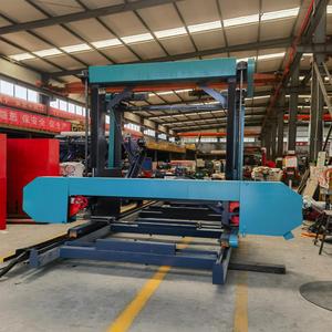 Portable Wood <b>Log</b> <b>Cutting</b> Sawmill MJ1000E Electric Horizontal Wood Band Sawmill - Product Image 2