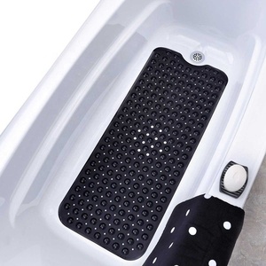 100X40CM Extra <strong>Long</strong> PVC Bathtub <strong>Mat</strong> with Suction Cups Drain Holes Non-Slip <strong>Bath</strong> <strong>Mats</strong> for Bathroom Bathtubs Safety Shower <strong>Mats</strong> - Product Image 3